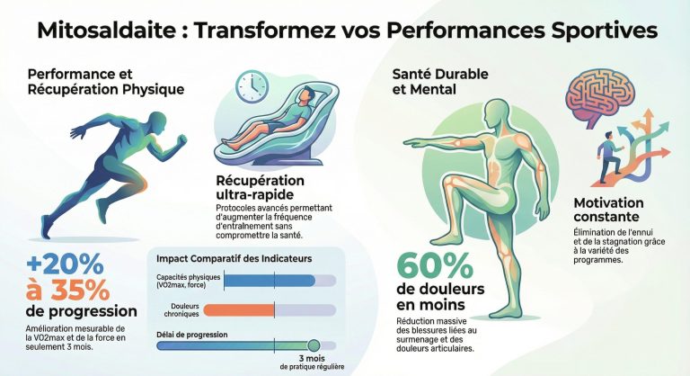 Sportif motivé par les résultats de la mitosaldaite