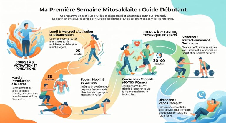 Planning première semaine mitosaldaite pour débutants